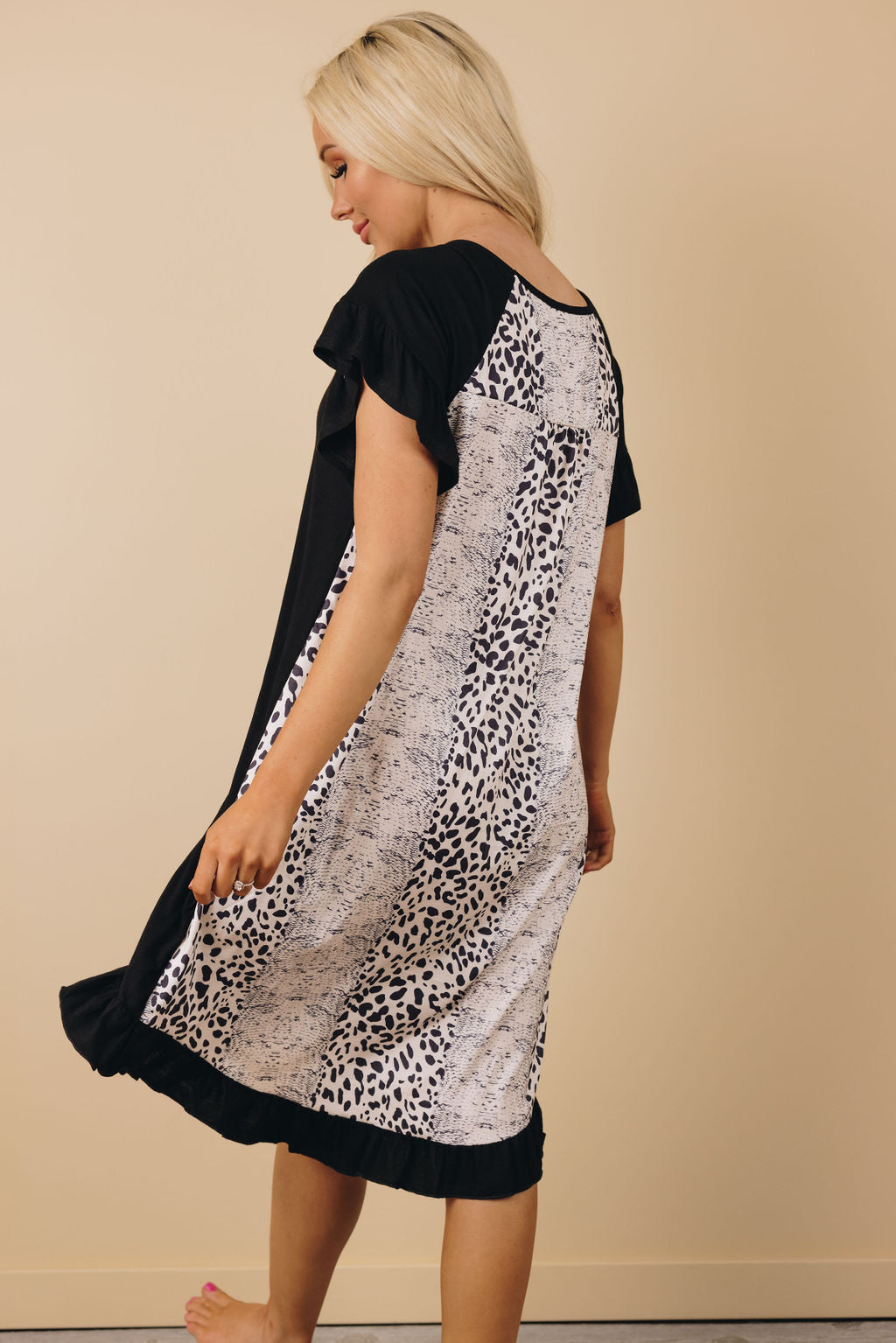 You'll Be Back Animal Print Dress