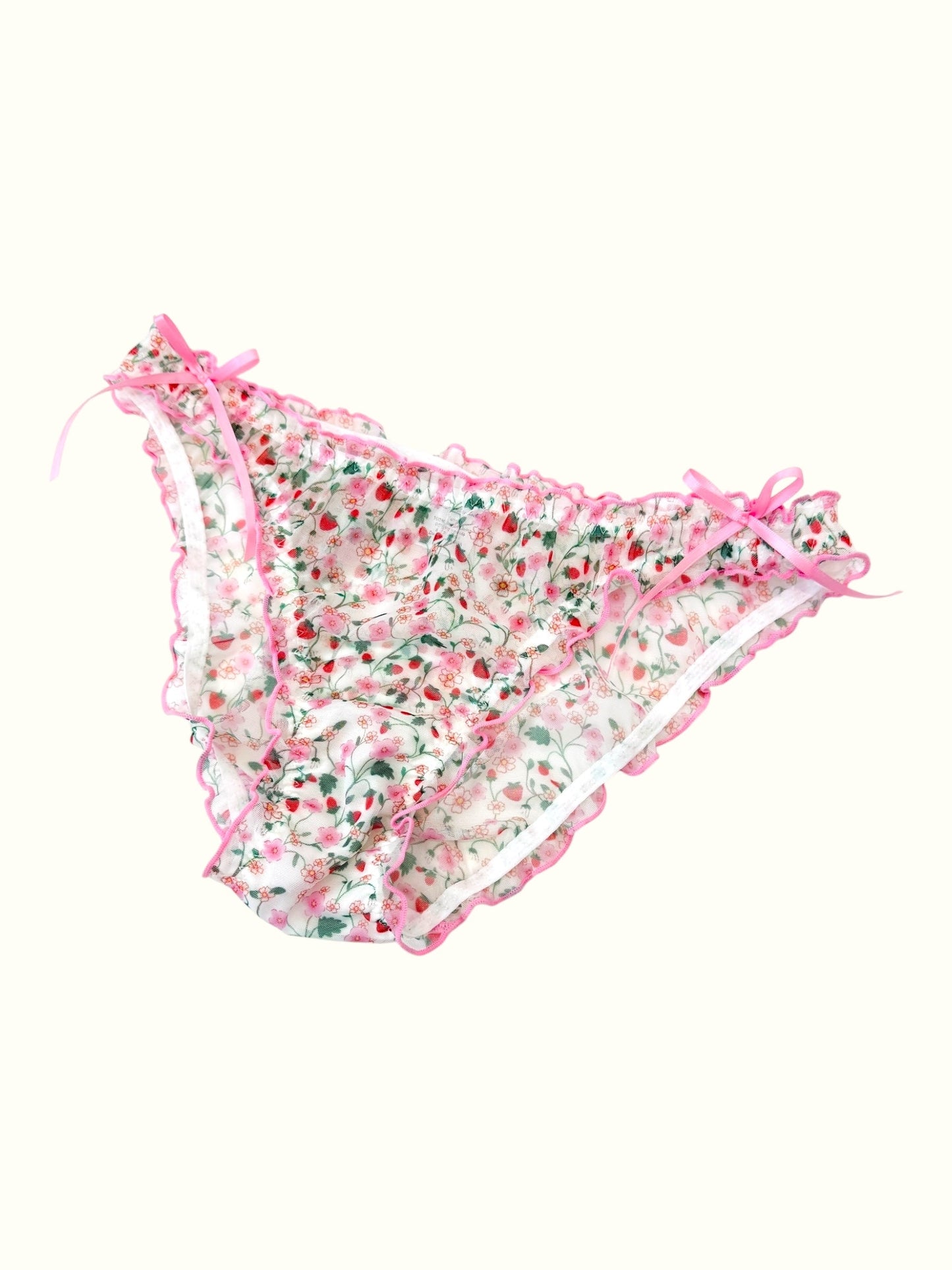 Wild Berry Blossom Mesh Panty – Coquette Garden-3