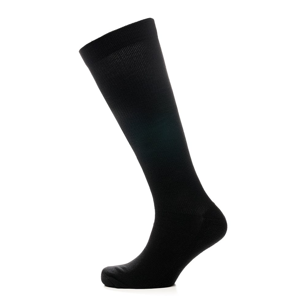 2 Pairs Unisex Travel Socks Black Long Knee High Breathable Flight Socks by Sock Stack
