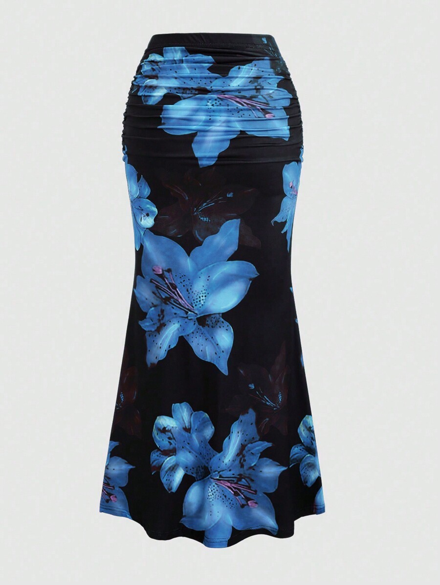 Women’s A-Line Skirt – Casual Leisure Style, Vacation Long Skirt