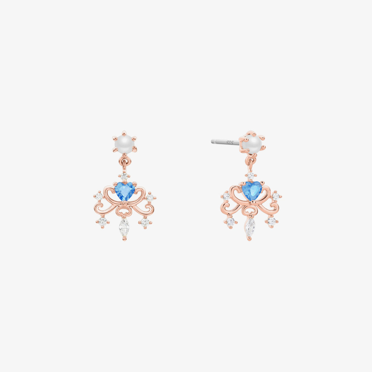 Blue chandelier earrings-2