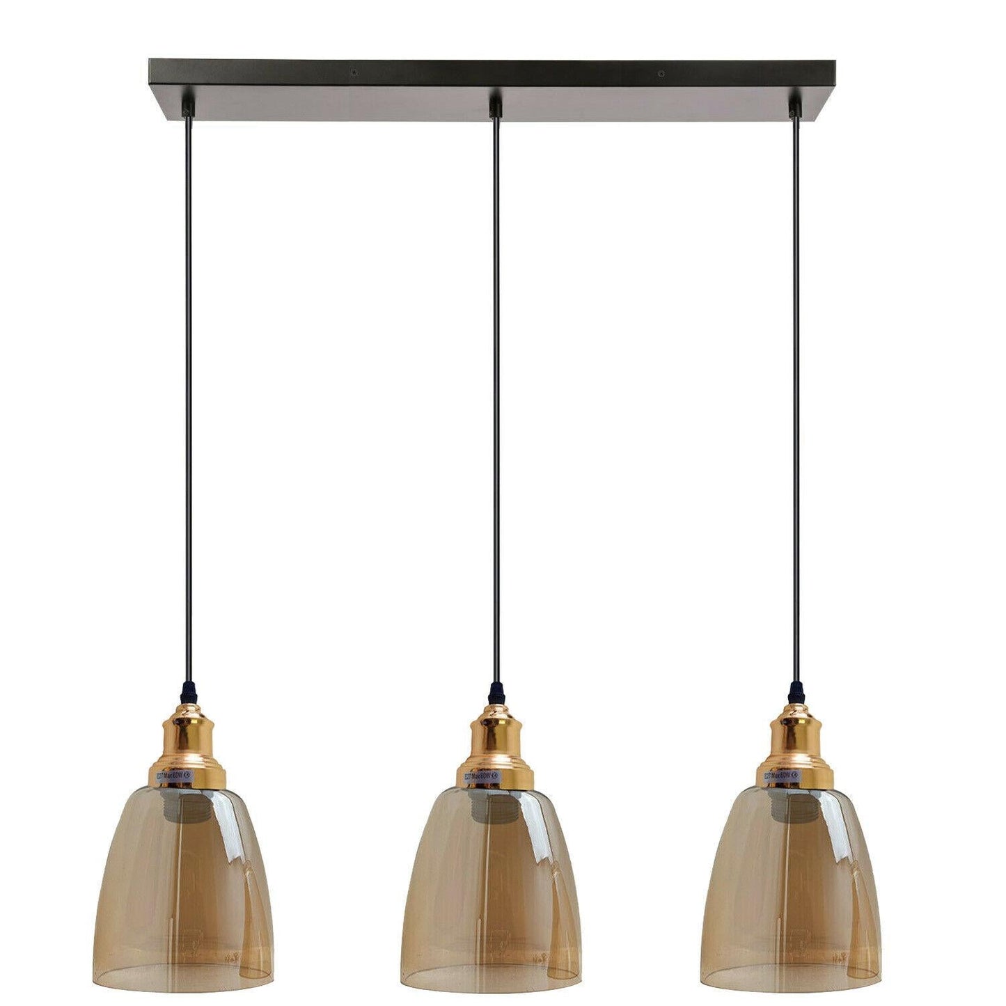 Glass Ceiling Pendant 3 Lights~1428-5