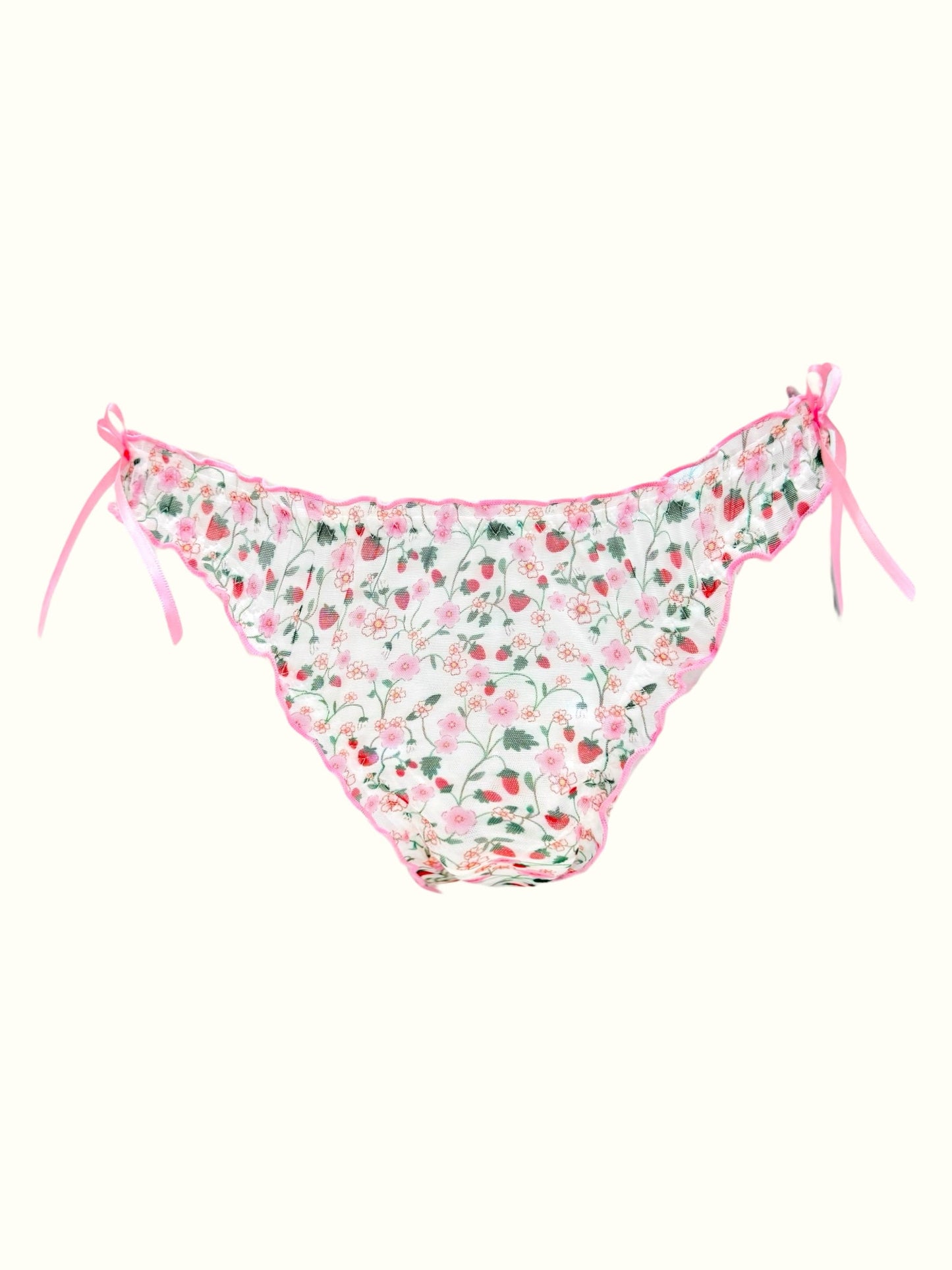 Wild Berry Blossom Mesh Panty – Coquette Garden-0