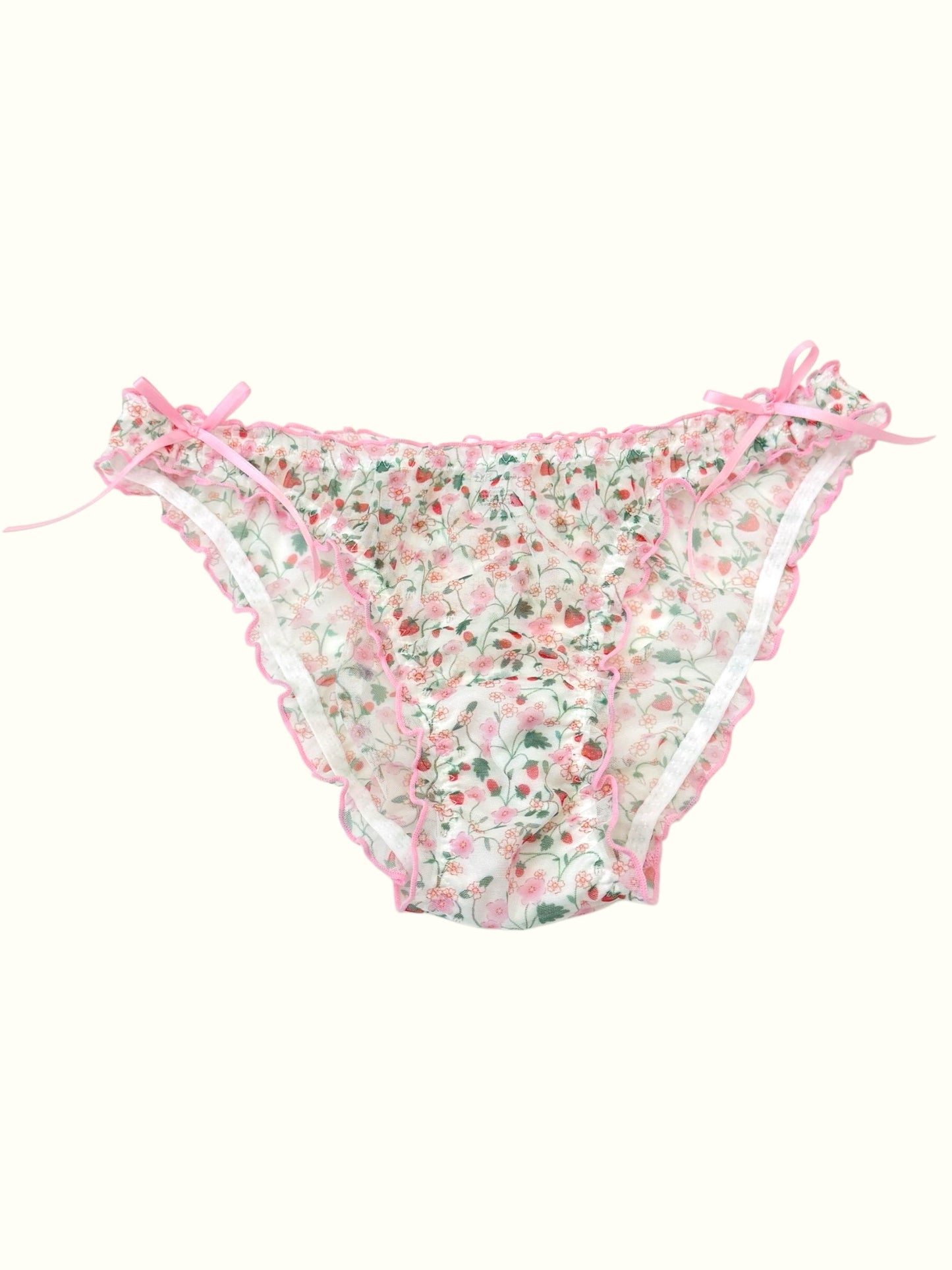 Wild Berry Blossom Mesh Panty – Coquette Garden-2