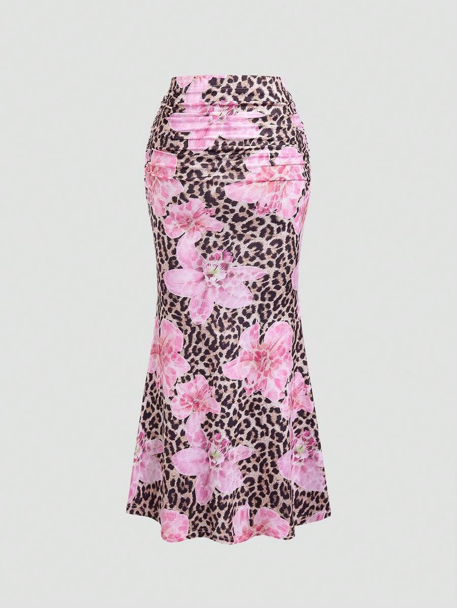 Women’s A-Line Skirt – Casual Leisure Style, Vacation Long Skirt