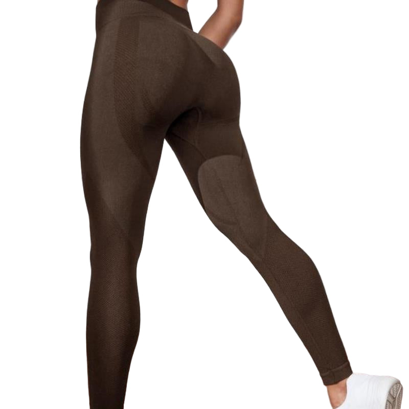 Seamless Knitted Peach Hip High Waist Slim Fit Fitness Running Sports Yoga Pants Women