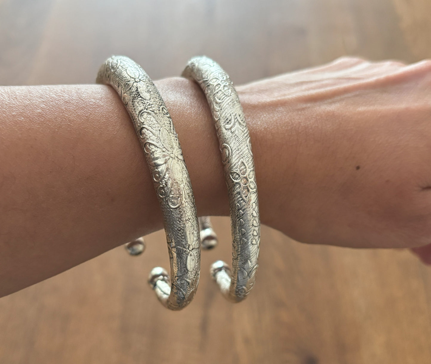 Vintage Boho Gold Snake Ring & Floral Bangle Set – Statement Jewelry for Bold Souls
