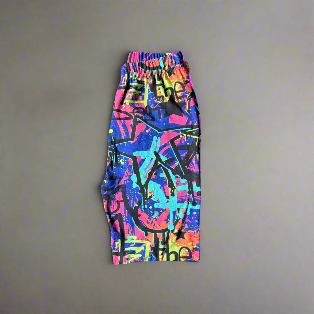 Surfer design full length stretch leggings