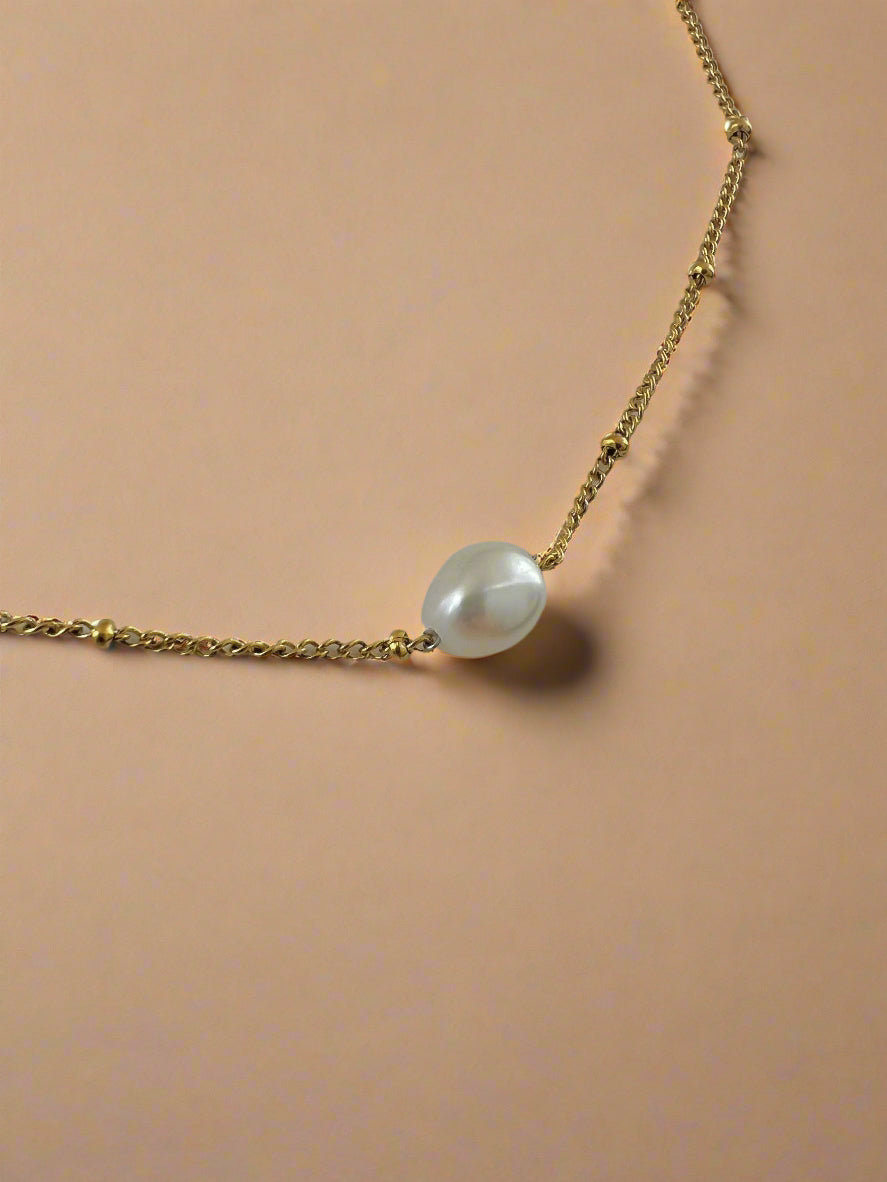 Pearl Short Necklace-2