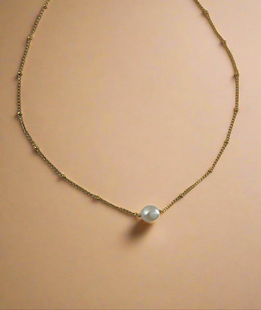 Pearl Short Necklace-1