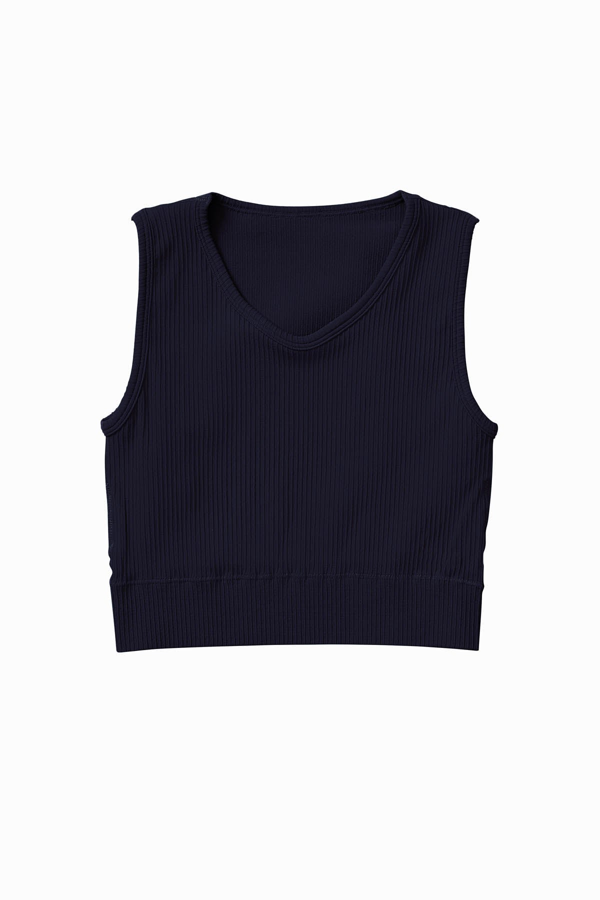 Ribbed Seamless Longline Bra