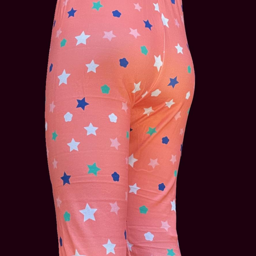 Orange star design leggings