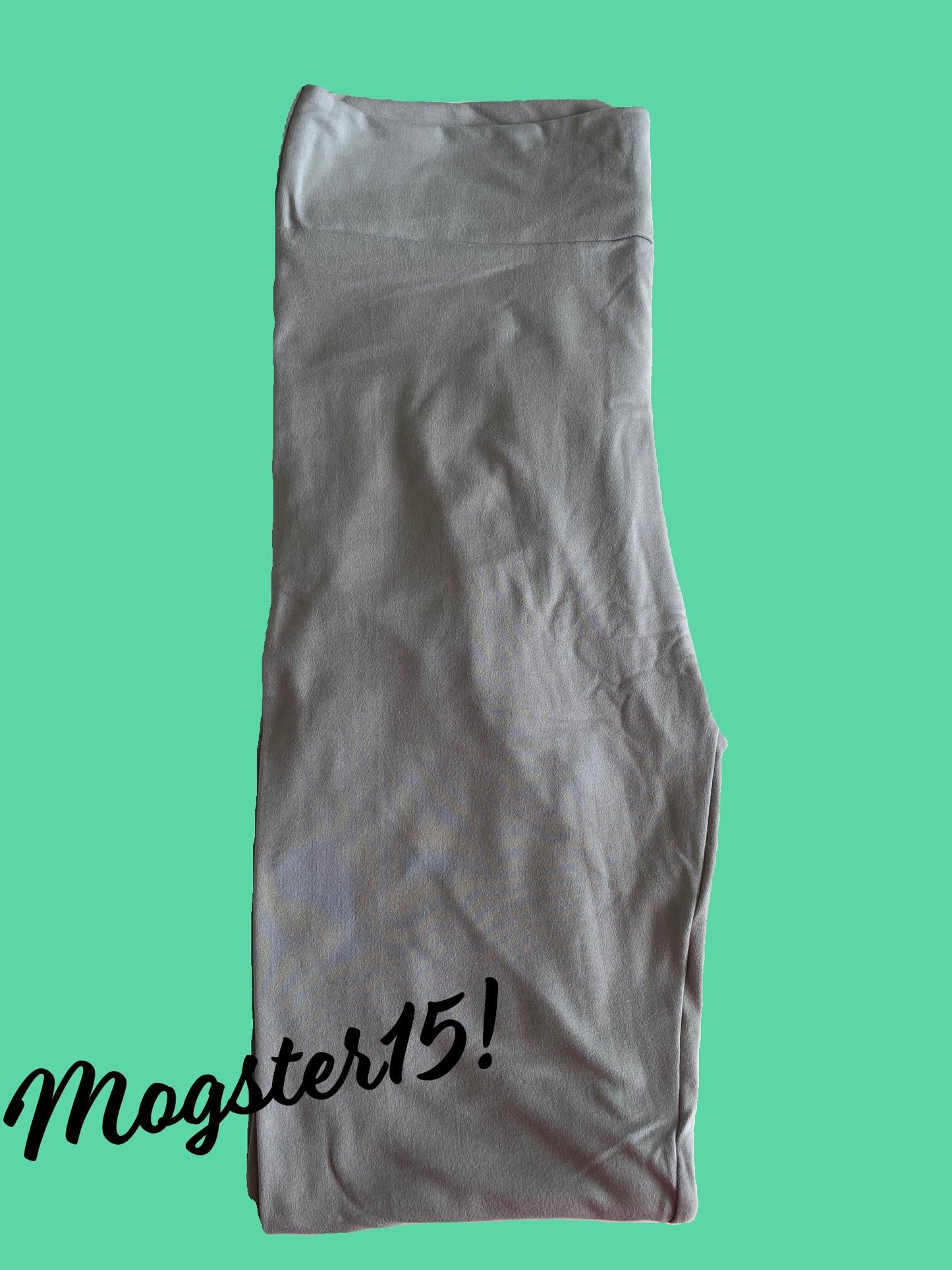 Supersoft pale grey leggings, full length