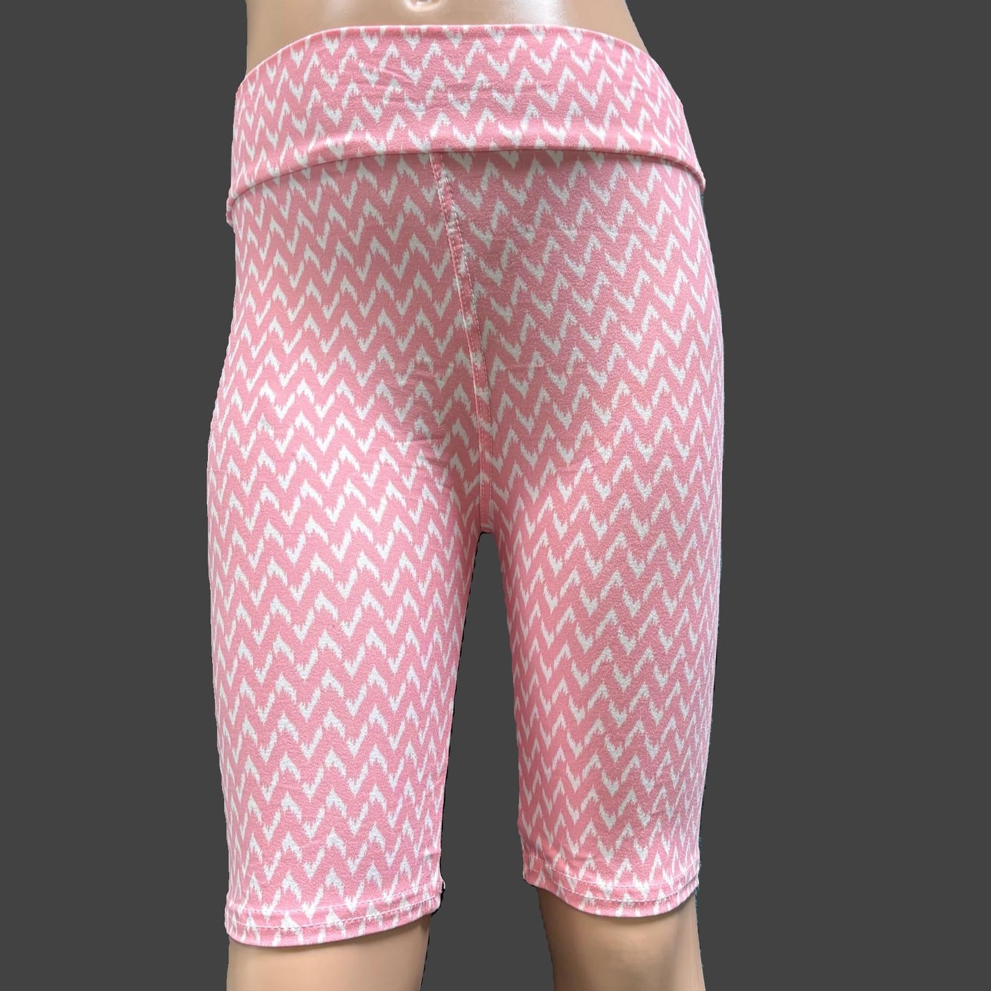 Pink & white Bermuda shorts