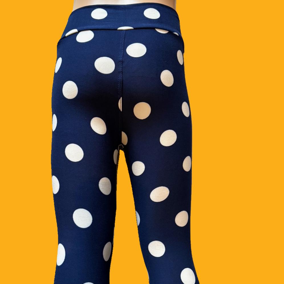 Polka Dot full length stretch leggings