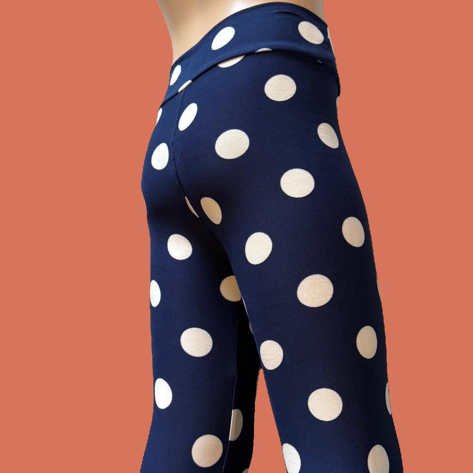 Polka Dot full length stretch leggings