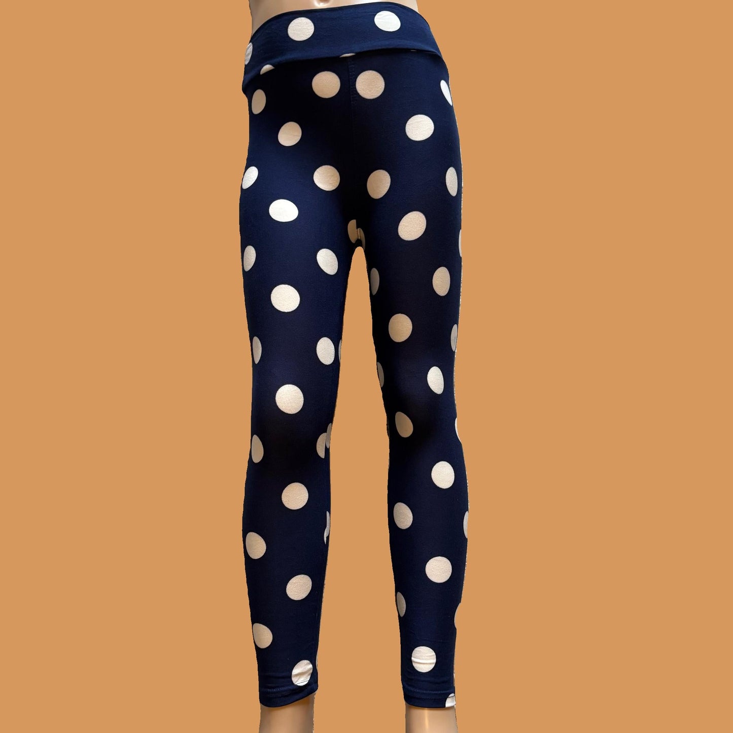 Polka Dot full length stretch leggings