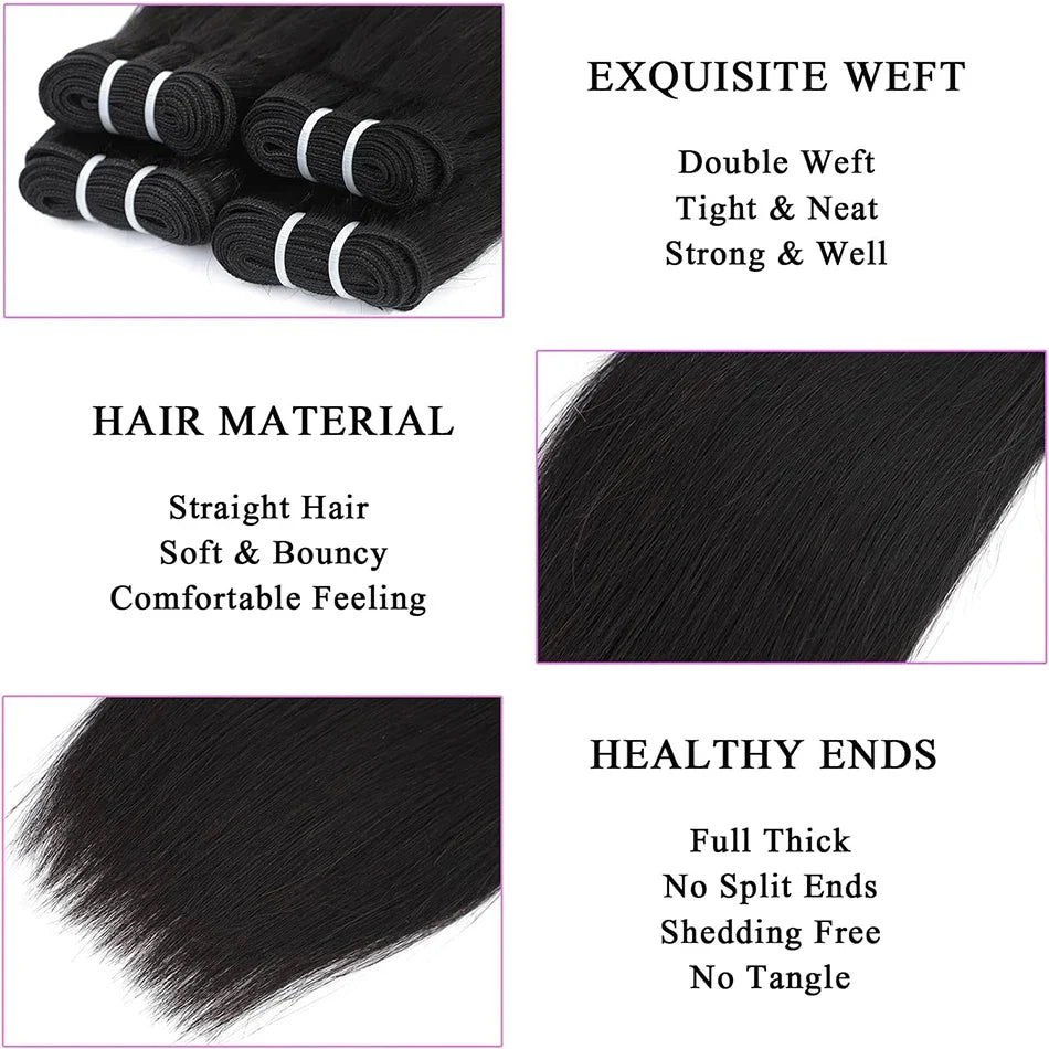 Wholesale Short Human Hair Bundles Brazilian Bone Straight Virgin Human Hair Weave Natural Color Hair Extensions 100g/pc Cheap