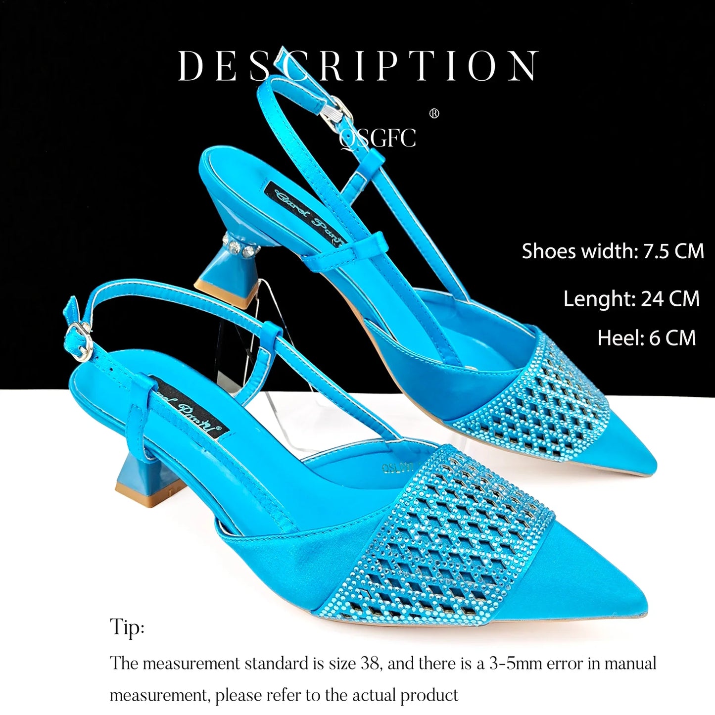 Nigeria Fashion Rhinestone-encrusted Ladies Party Shoes And Special bag High Heels And Dual Purpose Mini Bag Women's Shoes