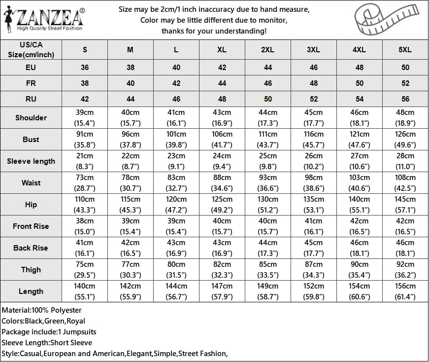 ZANZEA Short Sleeve 2023 Summer Long Rompers Commuting Elegant Holiday Women Playsuit Wide Leg Pants Casual Jumpsuits Overalls