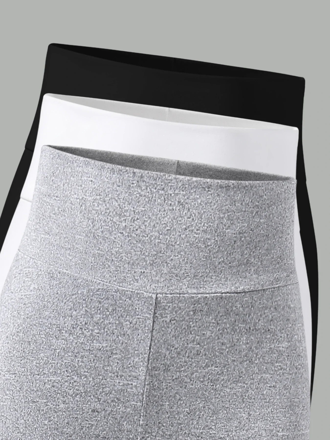 Spring and Autumn girls elastic knit base tight pants 3 pieces - black - white - grey