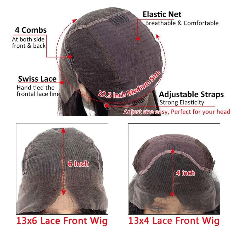Ombre 613 Ginger Brown Colored Human Hair Wigs Short Bob Body Wave Wave 13x4 13x6 Full Frontal Human Hair Lace Front Wigs