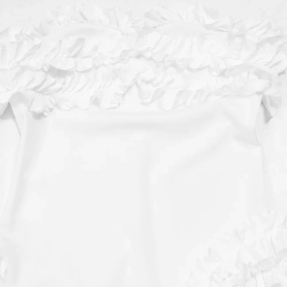 Women Strapless Ruffles Tassel Splicing Irregular Birthday Bodycon Midi Maxi Dress 2025 Even Sexy Party Dresses Vestidos