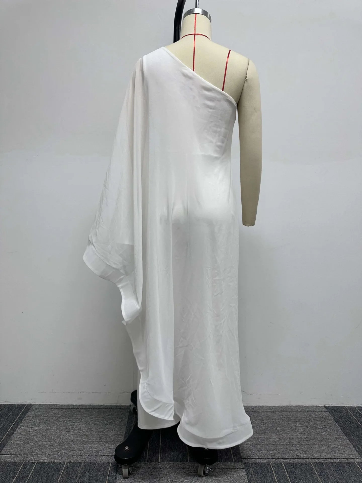 White Wide Leg Party Jumpsuit Sexy Women One Shoulder Elegant Solid Ruffles Casual Overalls Rompers