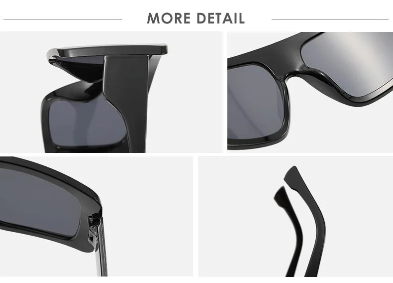 New Large Frame Square Sunglasses Women's Brand Designer Fashion Sun Glasses Women Jelly Color Trend Eyewear UV400 Oculos De Sol