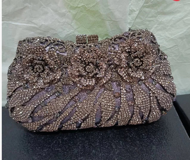 Women's Diamond Handbags Rhinestones Evening Bags Bridal Stones Clutch Purse Lady Clutches Bags Party Wedding Evening Bag