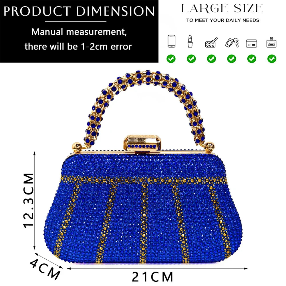 Venus Chan Black Hollow Design With Pointed Shoes And Fashion Three-Dimensional Bag Cozy Rhinestones Are Suitable For Parties