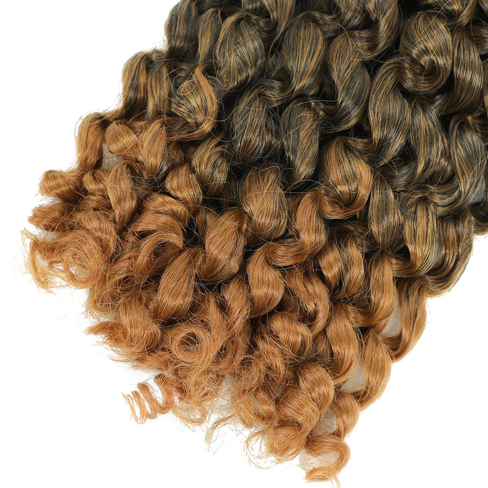 Ombre Jumpy Red Ginger Wand Curls Crochet Hair 1B 27 30 350 613 Purple Grey Colors jamaican twist braiding Hair 20 Strands/Pack