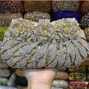 Women's Diamond Handbags Rhinestones Evening Bags Bridal Stones Clutch Purse Lady Clutches Bags Party Wedding Evening Bag