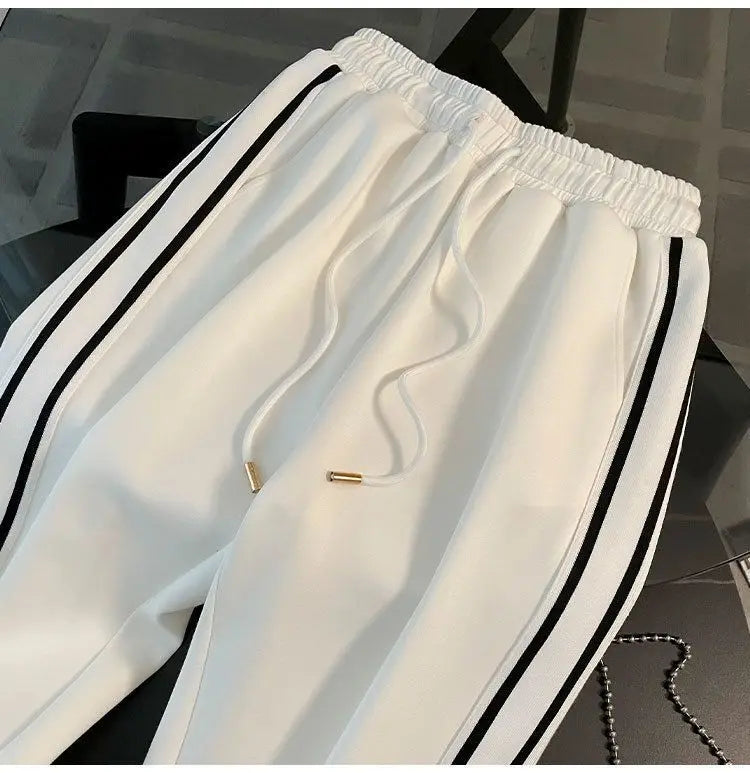 Spring and Autumn High End Casual Sports Set Women's Western V-neck Top Wide Leg Pants Two Piece Setj Uicy Corture Tracksuit