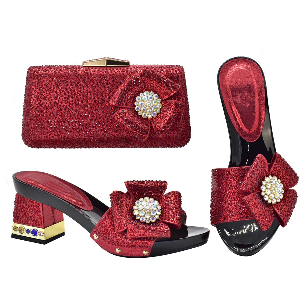 New Arrival Italian Shoes and Bags Set Envio Gratis African Matching Shoes and Bags Italian In Women Nigerian Women Wedding Shoe
