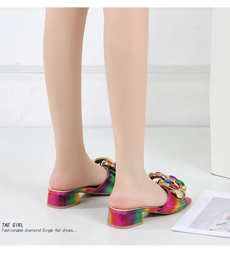 Slippers Women Summer Fashion Women Plus Size 36-42 Shoes for Women Slip on Comfortable Beach Sandals Casual Non-slip Slipper