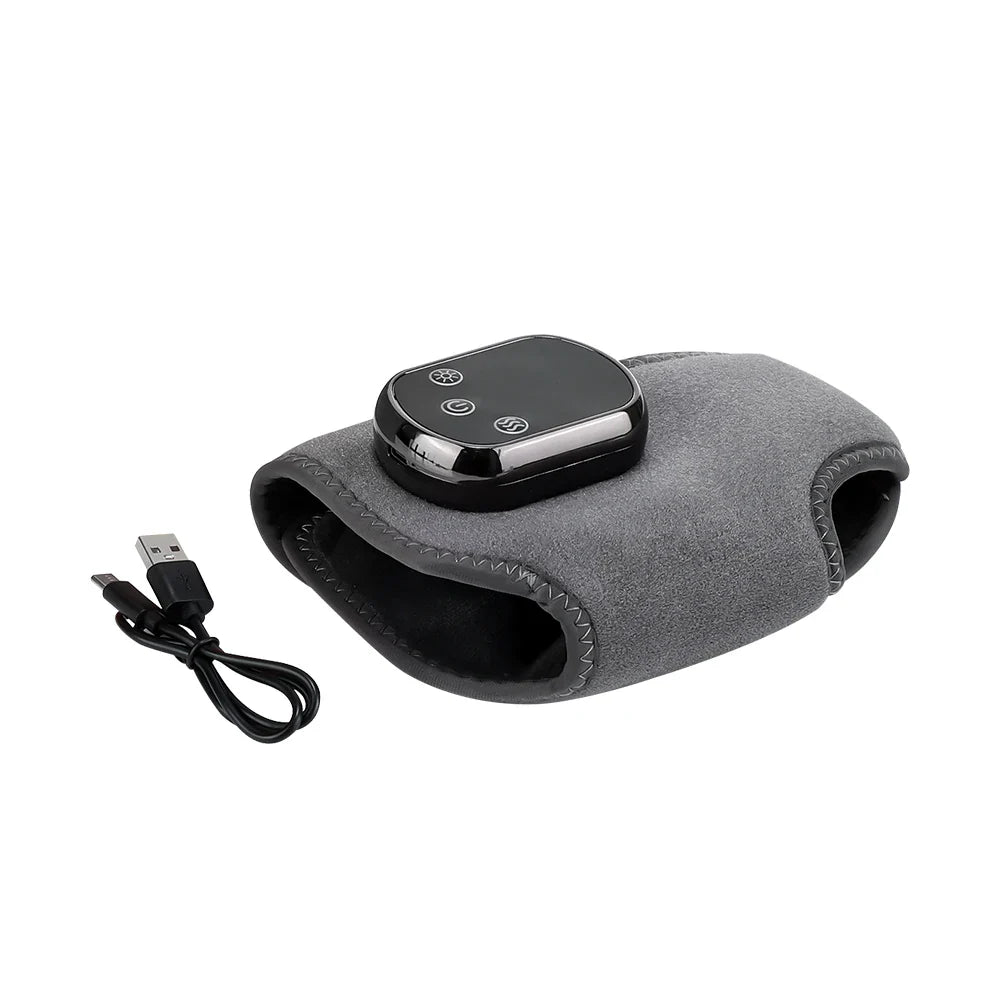 Rechargeable Electric Heating Ankle Brace Massager Hot Compress And Vibration Massage for Cervical Hand Foot Muscle Relaxation