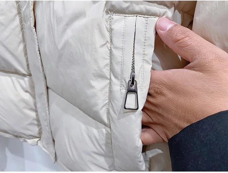 Winter Jacket Women Parkas 2024 New Short Hooded Cotton Padded Jacket Casual Warm Parka Female Outwear Ladies Top