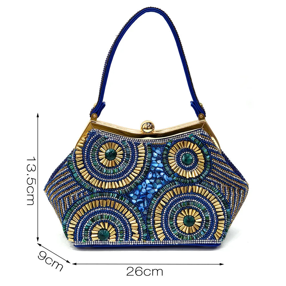 Spot Goods Elegant Streamlined Pointed Toe Women's Shoes Matching Flower Basket Handbag Party Women's Shoes And Bag Set