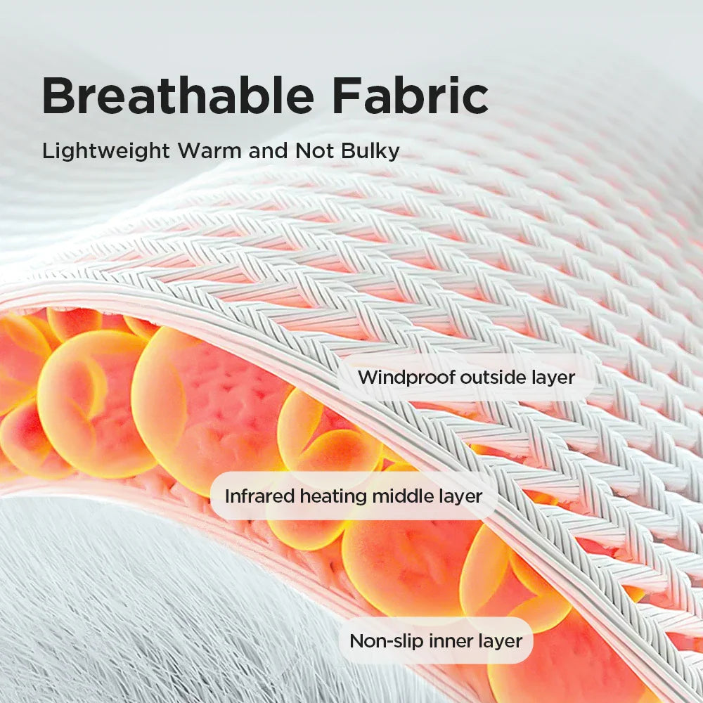Rechargeable Electric Heating Ankle Brace Massager Hot Compress And Vibration Massage for Cervical Hand Foot Muscle Relaxation