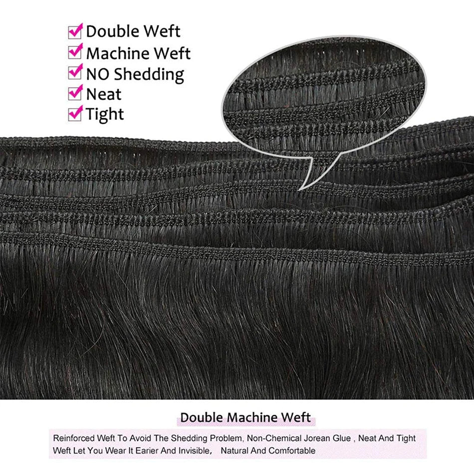 Wholesale Short Human Hair Bundles Brazilian Bone Straight Virgin Human Hair Weave Natural Color Hair Extensions 100g/pc Cheap