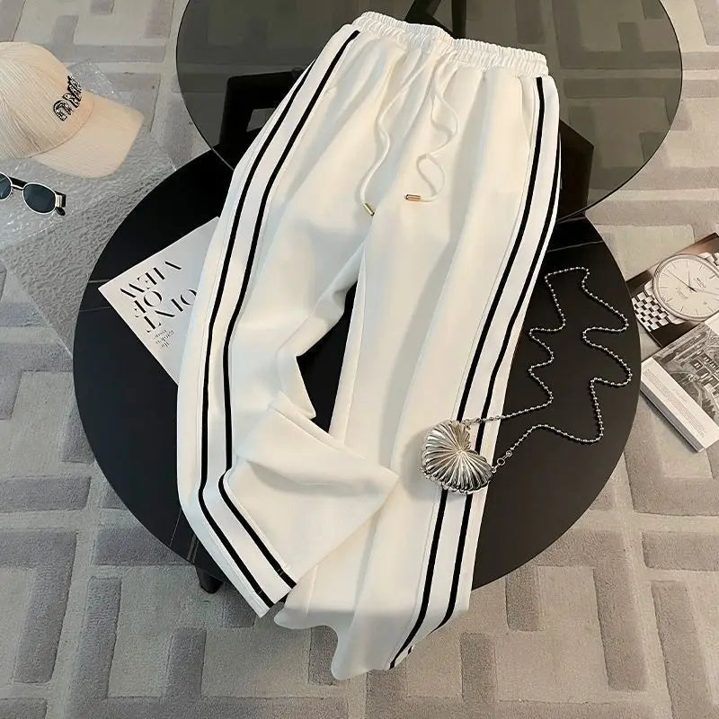 Spring and Autumn High End Casual Sports Set Women's Western V-neck Top Wide Leg Pants Two Piece Setj Uicy Corture Tracksuit