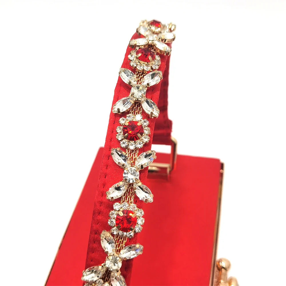 Venus Chan 2023 Italian Design Girly Style Pointed Toe Wedding Shoes And Bag, Full Diamond Decoration Metal Closure Bag