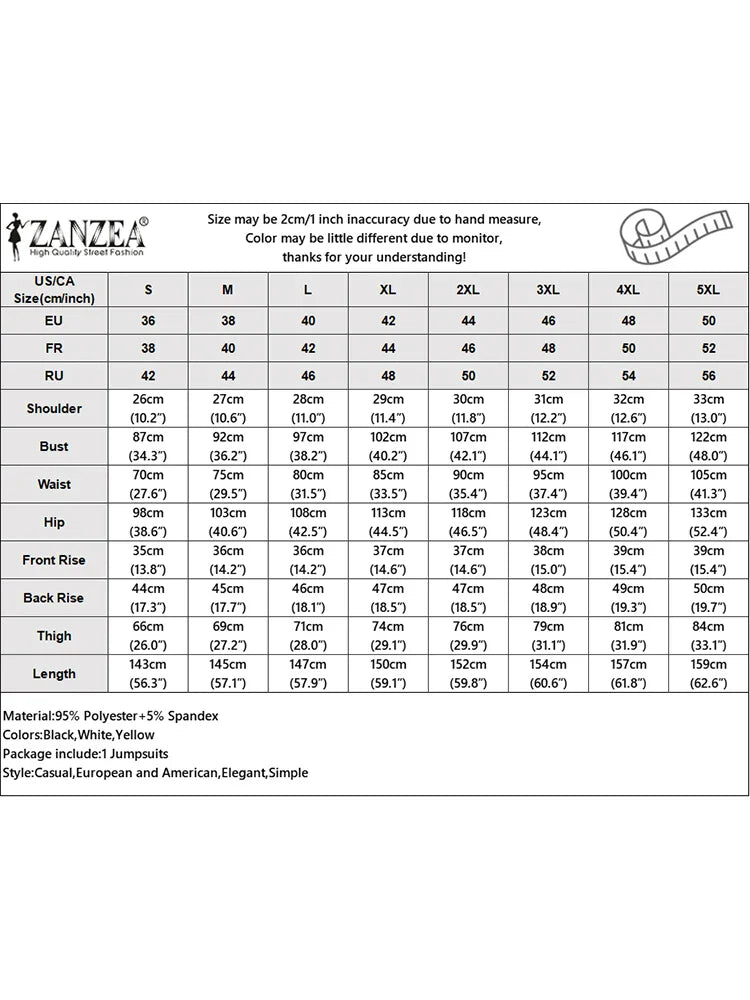 ZANZEA Casual 2023 Summer Playsuit Wide Leg Pant Women Long Rompers Sleeveless Waisted Overalls Office Lady Elegant Jumpsuits