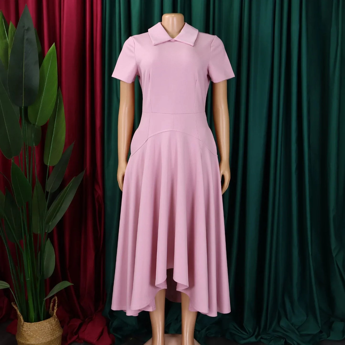 Women's 2025 summer fashion temperament high-waisted banquet skirt elegant evening dress