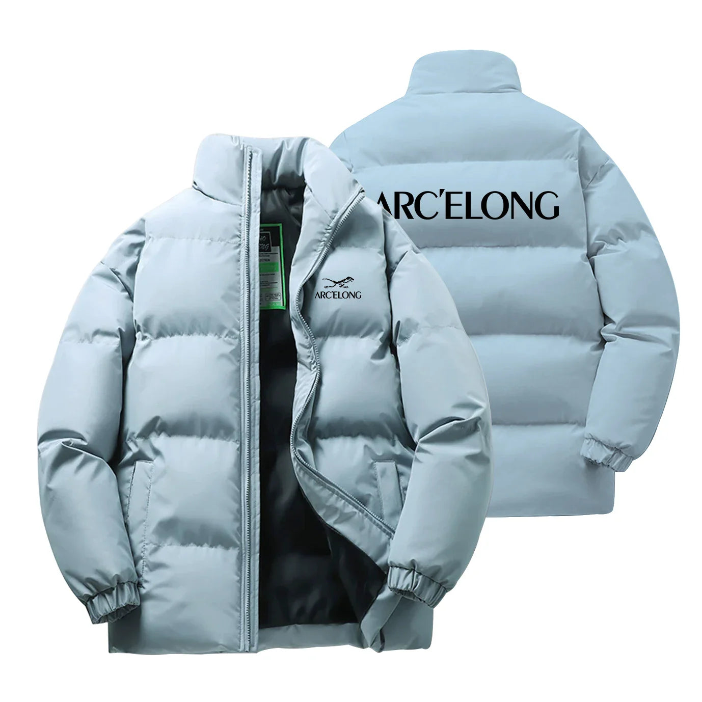 New Printed Winter Thick Sports Men's and Women's Trendy Stand Up Collar Long Sleeved Warm and Comfortable Casual Cotton Jacket