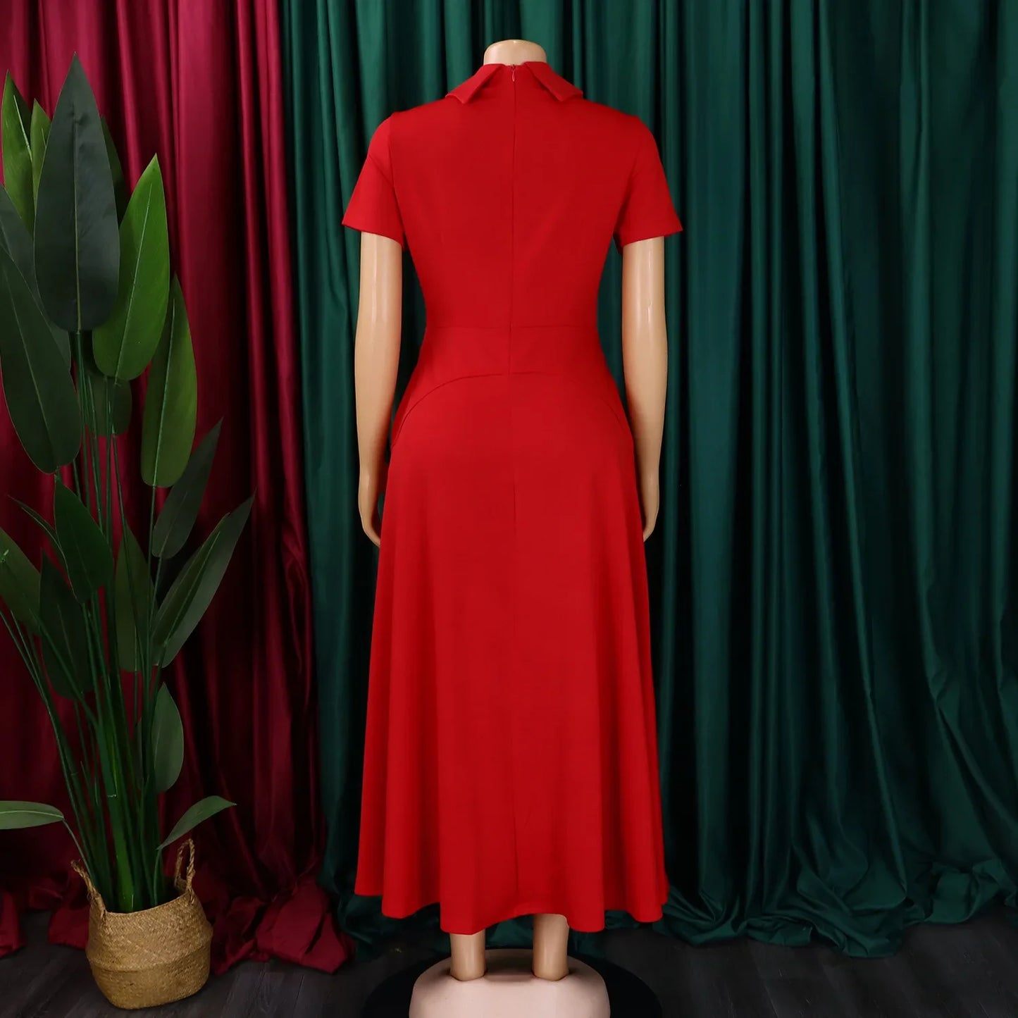Women's 2025 summer fashion temperament high-waisted banquet skirt elegant evening dress