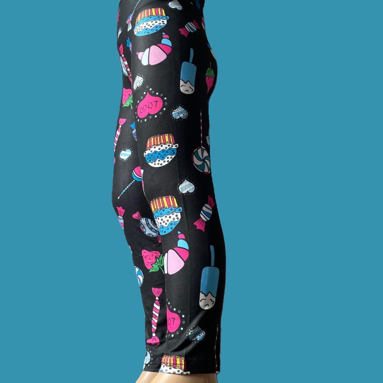 Sweets design full length stretch leggings