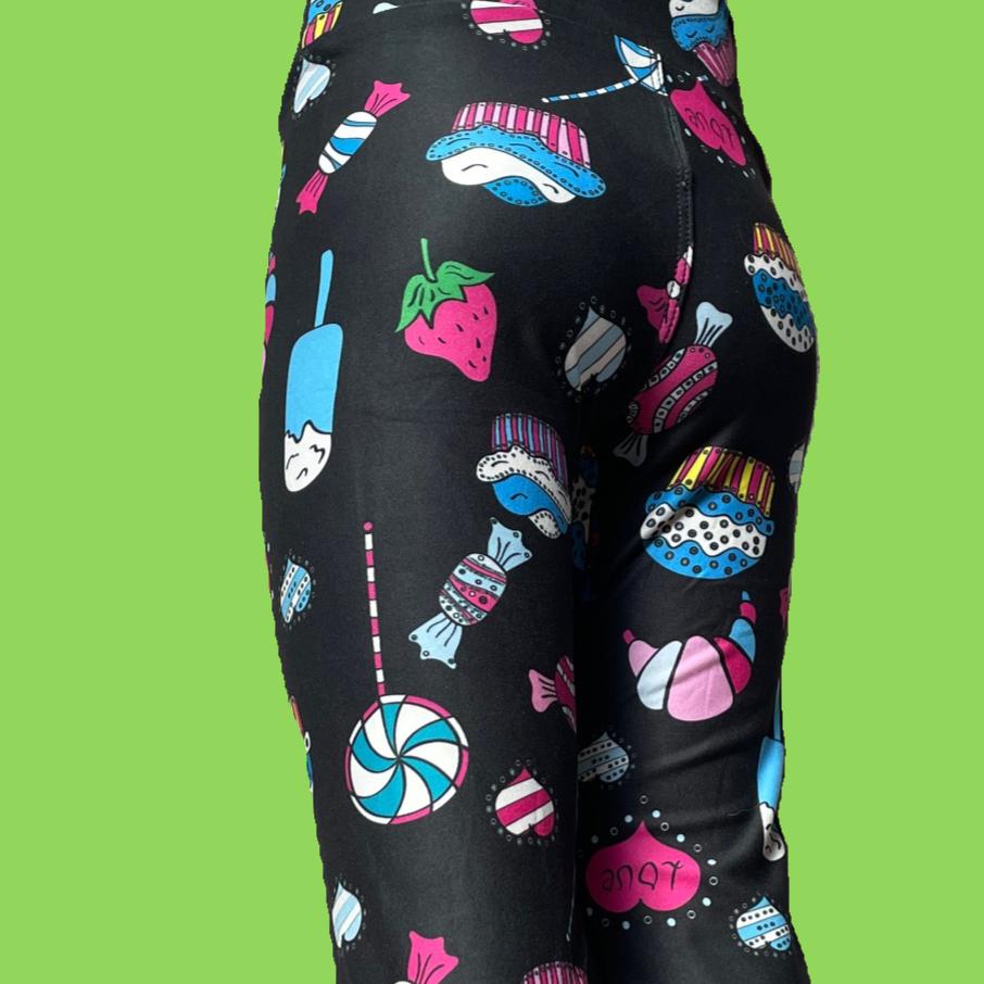 Sweets design full length stretch leggings