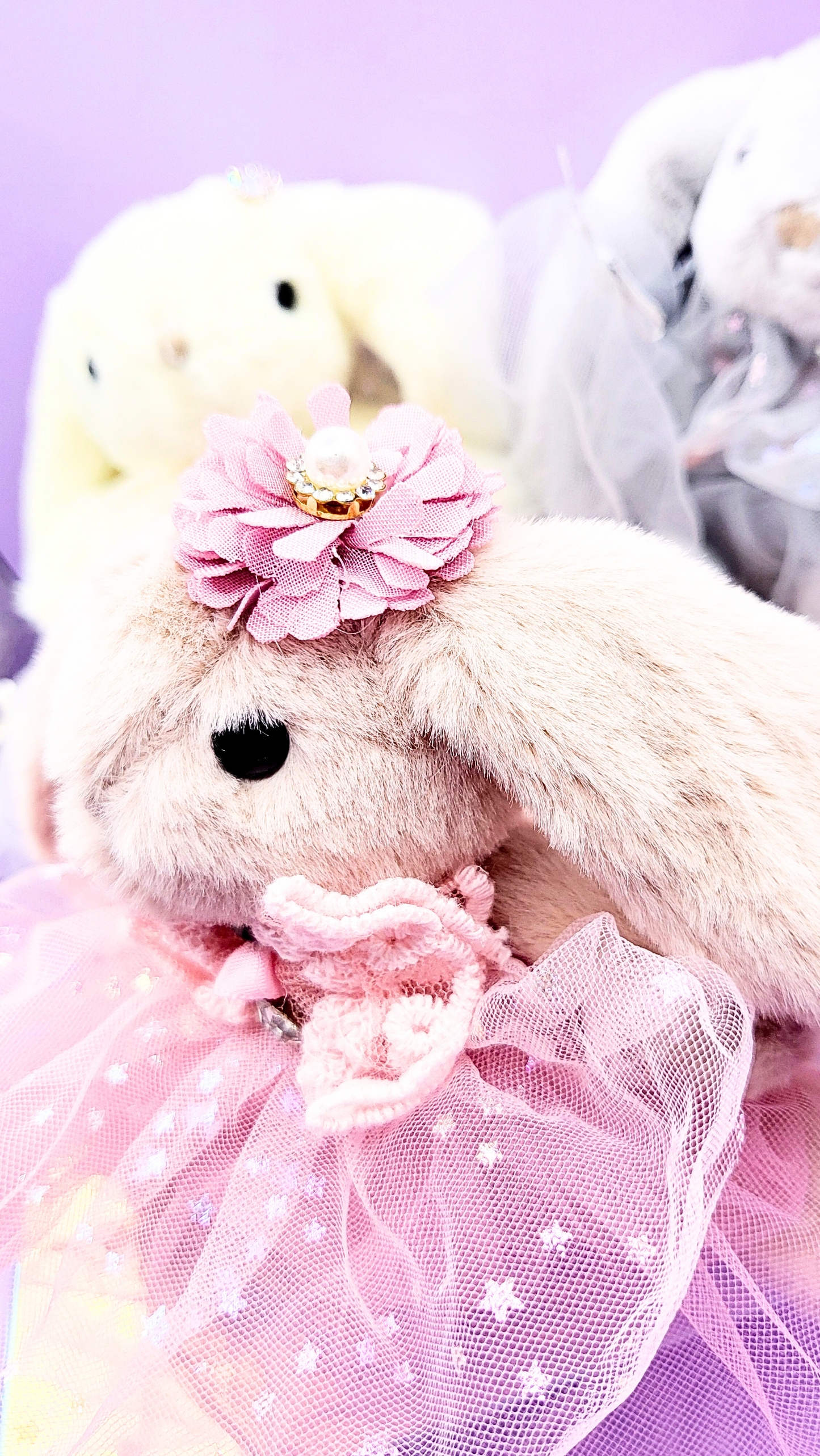 Softie Squad Bunny Rabbit Bag Charm Key Ring